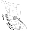 The regions of B.C. highlighted on the map are being impacted or are likely to be impacted by wildfire smoke over the next 24-48 hours.