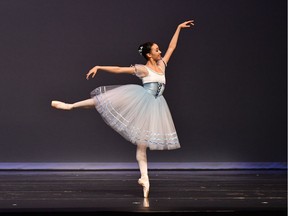 Ashley Coupal in her final third round performance at the World Ballet Competition in Orlando, Florida.  Photo: Michael Cairns