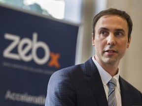 ZEBx executive Director Christian Cianfrone speaks in Vancouver earlier this month.