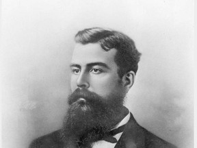 Alexander Edmund Batson Davie, circa 1885. Davie was British Columbia's 8th premier between 1887 and 1889, but died in office. BC Archives photo.
