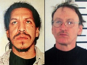 Undated photos provided by the Nashua, N.H. Police Dept. show Anthony Barnaby (left) and David Caplin (right).