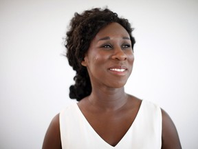 Canadian novelist Esi Edugyan is photographed at home in Victoria, B.C., on Monday, August 27, 2018.