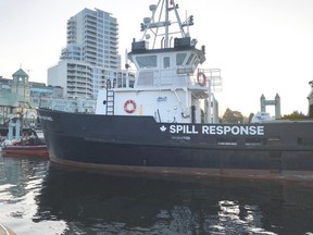 Vessels linked with the federal government's new marine spill response program are seen in Nanaimo harbour. Photos by Don Braid