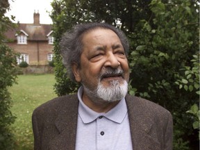 Trinidad-born British author V.S. Naipaul in Salisbury, England. The Nobel laureate died Saturday, Aug. 11, 2018, at his London home, his family said. He was 85.
