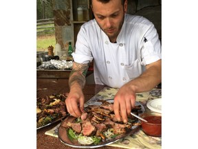 Chef JK Gosselin at Echo Valley Ranch in the B.C. Interior.