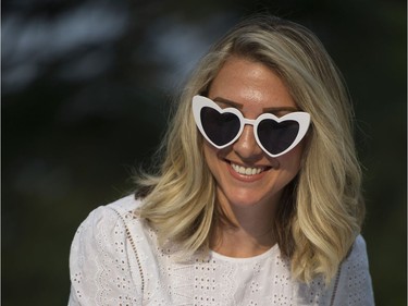 Amy Lynn attends the 7th Annual Le Dîner en Blanc  at the VanDusen Botanical Garden in Vancouver on Thursday.