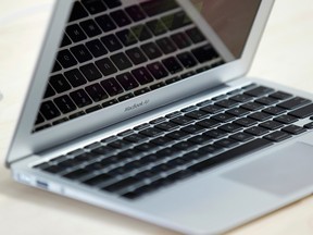The current MacBook Air, which costs US$1,000, remains Apple's only laptop without a high-resolution screen.