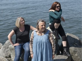 From left, Beatrice Zeilinger, Nicola Cavendish and Lynda Boyd star in Marion Bridge at the Kay Meek Studio Theatre on Sept. 6-20.