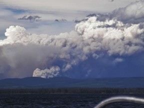 Ootsa lake wildfire near Burns Lake. Photo: Catherine Marcinek.