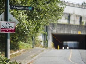 A man was shot on Bridgeway Street near the Iron Workers Memorial Bridge is a possible case of road rage,  Vancouver, August 10 2018.