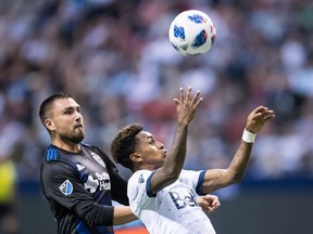 The Vancouver Whitecaps are hoping for a spark from Yordy Reyna, right, when they host the Chicago Fire at B.C. Place Stadium on Saturday night.