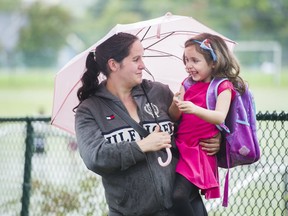 Sarah Van Balkom and her daughter, Abilyn. Sarah is a mentor with the peer mentorship program at the YWCA Crabtree Corner.