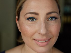 Here’s a fun makeup tutorial featuring how to create a perfectly winged out turquoise cat eye.