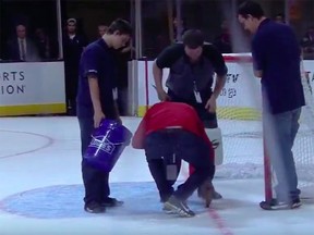 Crews tend to problems with the pegs in Salt Lake City as the Vancouver Canucks take on the Los Angeles Kings.