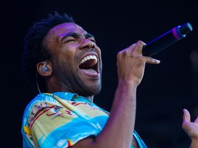 MONTREAL, QUE.: AUGUST 1, 2014 -- American rapper Childish Gambino (Donald Glover) performs on the first day of the 2014 Osheaga Music Festival at Jean-Drapeau Park in Montreal on Friday, August 1, 2014.