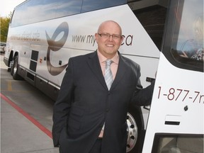 Ebus has proposed running two reservation-only round-trips a day between each of three routes and hopes to have them running as soon as Greyhound service ends so there will be no gap in service, John Stepovy, Ebus director of business development, said.