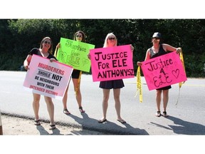 Friends and family of Eleanor “Ele” Anthonysz, a 33-year-old mother of two, held a rally in Mission protesting the transfer of Anthonysz' convicted killer, Walter Joseph Ramsay, to minimum-security prison in Mission, where he killed Anthonysz and tried to kill Anthonysz' two children.