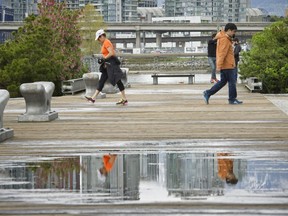 Environment Canada says we can expect showers and high winds.