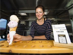 Naomi Arnaud, who runs the Say Hello Sweets vegan ice cream truck, is one of the early Vancouver participants in the crypto-currency element of an online bartering system known as the Bunz Trading Zone.