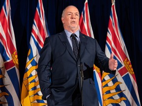 B.C. Premier John Horgan spoke at the Union of B.C. Municipalities convention in Whistler on Friday.