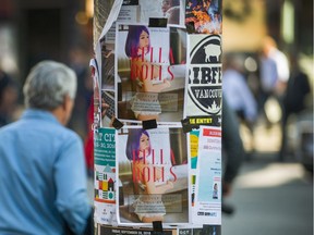 Posters are up at Burrard and Robson advertising Vancouver's first sex doll brothel.