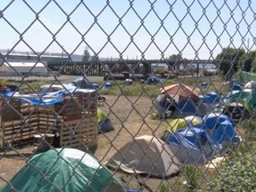 A tent city in Nanaimo