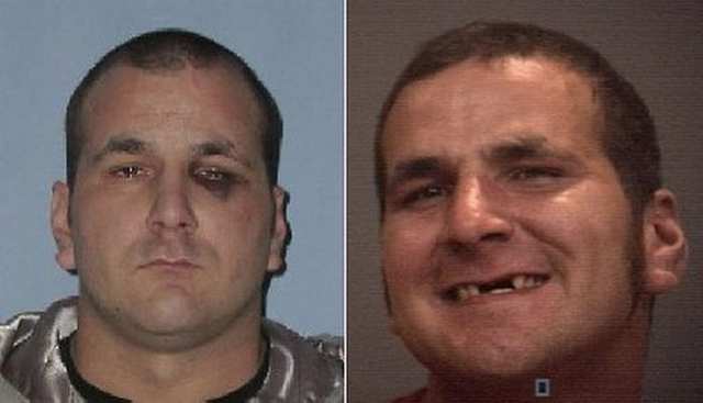 Cory Vallee in 2011 mug shots provided by police.