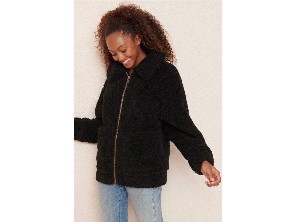 Garage faux fur on sale jacket