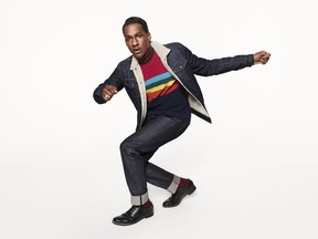 R&B artist and songwriter Leon Bridges stars in The Gap Holiday 2018 campaign.