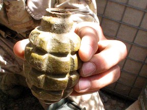 A grenade.