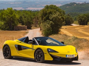 The 2018 McLaren 570S Spider has supercar attributes as well as a sense of refinement lacking in most four-wheeled exotics.