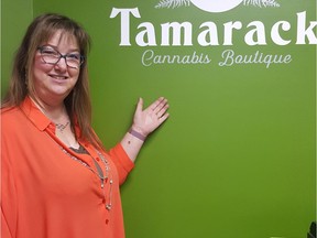 Tamarack Cannabis Boutique in Marysville, near Kimberley, will get its licence from B.C.'s Liquor and Cannabis Regulation Branch on Thursday. Shown here is business co-onwer Tamara Duggan. [PNG Merlin Archive]