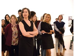 Andrea Fraser (centre, arms crossed) is an artist and writer of 2016 in Museums, Money and Politics. She'll be at the Vancouver Art Book Fair Sunday, Oct. 21.