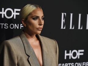 Honoree Lady Gaga poses at the 25th Annual ELLE Women in Hollywood Celebration, Monday, Oct. 15, 2018, in Los Angeles.
