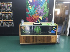 The Port Alberni Cannabis Club is seen in an undated handout photo. RCMP raided two illicit marijuana dispensaries on Vancouver Island shortly after cannabis became legal on Wednesday.