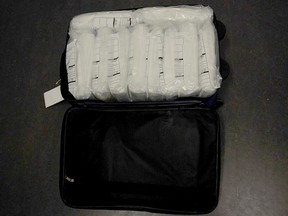 RCMP say this significant amount of heroin, seized at the Douglas border crossing last year, would supply 130,000 doses at the street level.