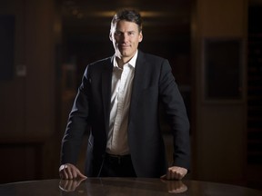 Outgoing mayor Gregor Robertson is pictured outside his office at City Hall in Vancouver, Thursday, Oct. 4, 2018. After 10 years leading British Columbia's largest city, Robertson is preparing to step away from the helm.