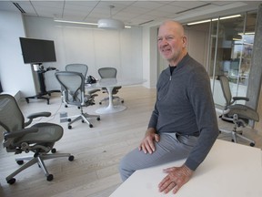 Lululemon founder Chip Wilson at his Gastown office.