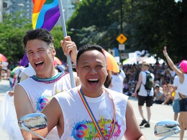 Vancouver Mayor Gregor Robertson at the 40th Annual Pride Parade in Vancouver Aug. 5, 2018.