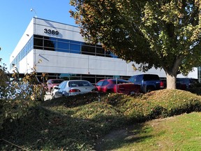 The site of the BCLDB marijuana distribution centre at 3389 No. 6 Road in Richmond, BC., October 16, 2018.