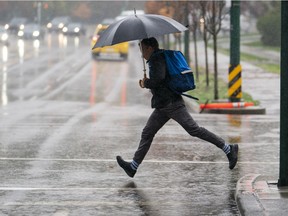Monday's weather will see rain falling throughout the day, with winds to boot.