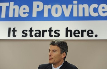 Mayor Gregor Robertson speaks to The Province editorial board about the civic election, Thursday, Nov. 6, 2014.