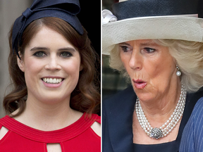 The Duchess of Cornwall's alleged "snub" of Princess Eugenie, left, will fuel rumours that there is a rift at the heart of the monarchy.