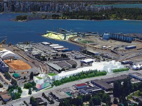 A rendering of the new North Shore wastewater treatment plant. The project is currently under construction.