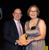 British Prof. Jane Essex receiving (genuine) award for her research.