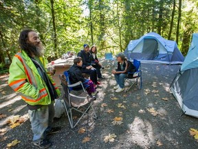 File photo: Homeless campers at Goldstream Provincial Park  on Sept. 19, 2018.