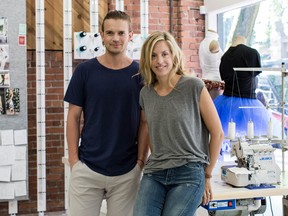 J.J. and Shannon Wilson in 2015. The duo are no longer involved in Kit and Ace, the clothing brand they founded in 2014.