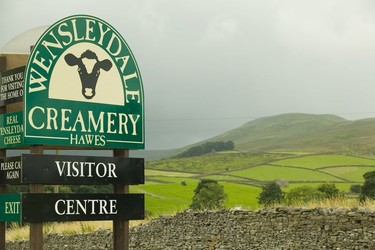 The view from the Wensleydale Creamery Visitor Centre in Hawes.