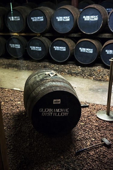 Barrel store – Glenkinchie Distillery.