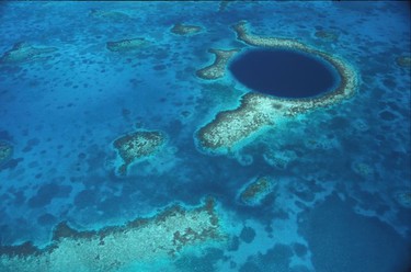 The Blue Hole is just one of the many great diving destinations on the reef.